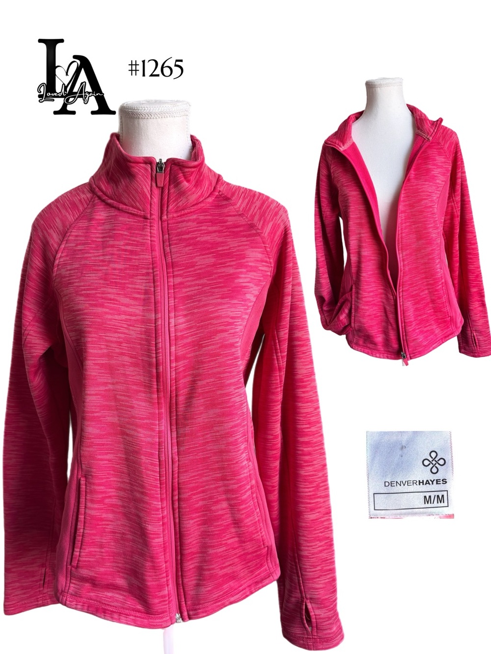 Denver Hayes Hot Pink Full-Zip Bomber Jacket